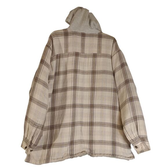 Dickies Authentic Men's Heavyweight Plaid Flannel Full Zip Hooded Work J… - Picture 2 of 8